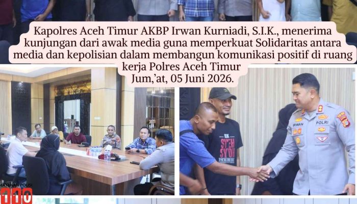Kapolres Aceh Timur Sambut Kunjungan Wartawan Perkuat Sinergi