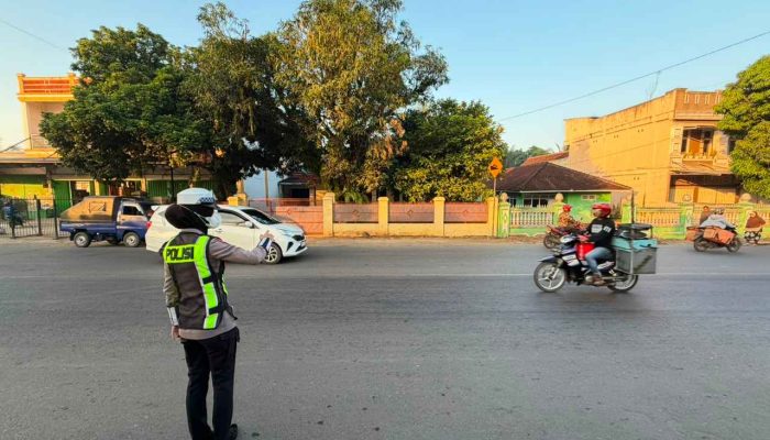 Pam Rawan Pagi, Bukti Nyata Pelayanan Personel Polres Lampung Utara kepada Masyarakat