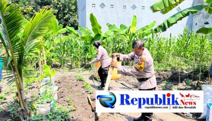 Optimalkan Program Ketahanan Pangan, Polsek Waru Optimis Tanam Jagung Berhasil