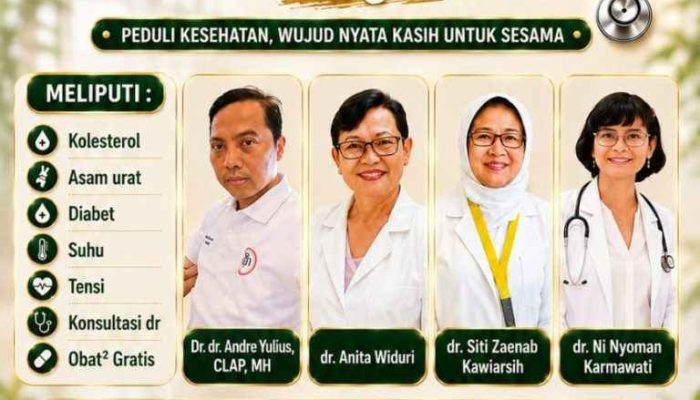 YKAB Peduli Gelar Bakti Sosial Medical Check Up Gratis