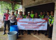 Sambut Hari Bhayangkara ke-80, Polres Lampung Utara Salurkan Bantuan Air Bersih ke Warga