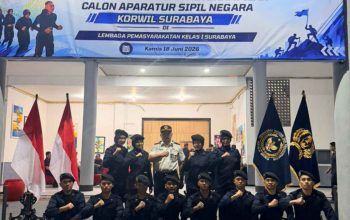 Tempa Integritas, 62 CPNS Pemasyarakatan Korwil Surabaya Jalani Pembaretan