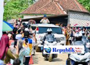 Foto : Sambut Munas Konbes, president Prabowo disambut di Bangkalan.