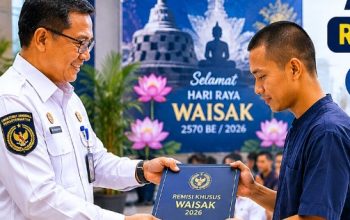 Sebanyak 1.052 Narapidana dan Anak Binaan Terima RK dan PMP Khusus Waisak Tahun 2026
