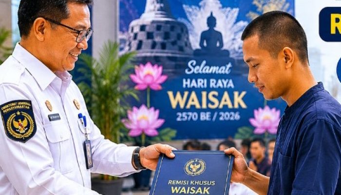 Sebanyak 1.052 Narapidana dan Anak Binaan Terima RK dan PMP Khusus Waisak Tahun 2026