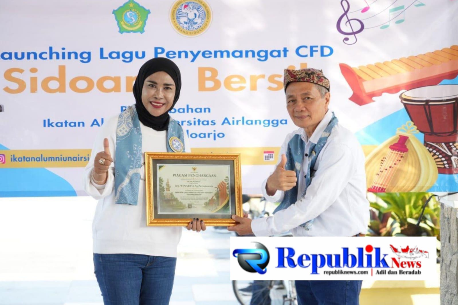 Foto : Wakil Bupati,H.Mimik Idayana mengajak masyarakat perkuat budaya bersih di CFD.