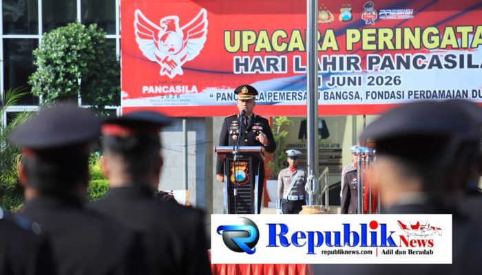 Kapolres Gresik Pimpin Upacara Hari Pancasila 2026, Ajak Personel Bumikan Nilai-Nilai Pancasila