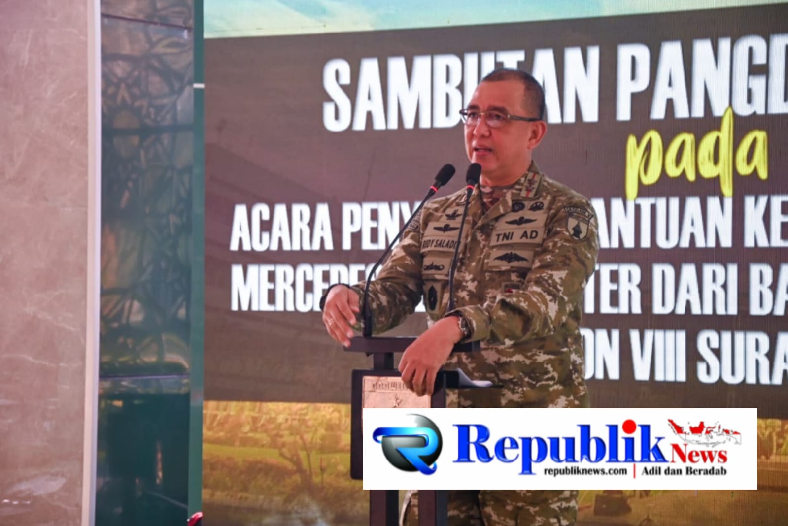 Foto : Kodam V/Brawijaya terima bantuan kendaraan operasional dari BSI RO VIII Surabaya.