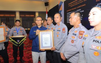 Polres Lampung Utara Raih Penghargaan Kapolda Lampung atas Capaian IKPA Terbaik Tingkat Satker