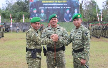 LETKOL INF DIDIK SULISTIO, S.A.P., M.P.A. RESMI JABAT DANYONIF TP 856/SATRIA BUMI SAKTI