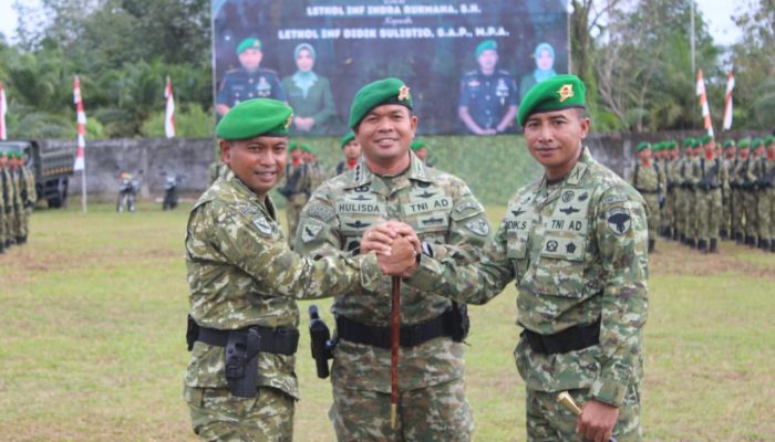 LETKOL INF DIDIK SULISTIO, S.A.P., M.P.A. RESMI JABAT DANYONIF TP 856/SATRIA BUMI SAKTI