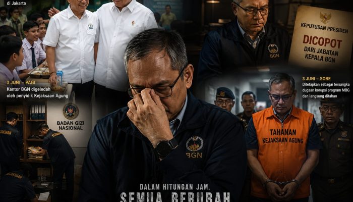 Kepala BGN: Dari Ruang Kehormatan Ke ruang Tahanan