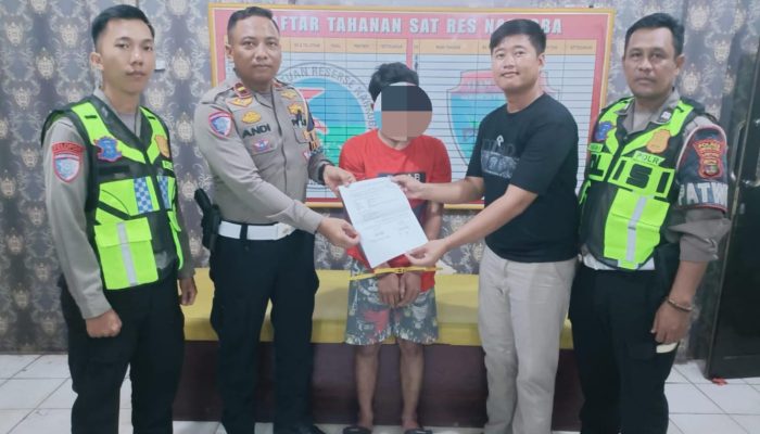 Patroli Satlantas Polres Lampung Utara Berhasil Ungkap Kepemilikan Sabu dan Sajam