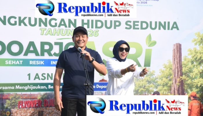 Bupati dan Wakil Bupati Sidoarjo Kompak Tanam Pohon, Ribuan ASN Dilibatkan dalam Gerakan Sidoarjo Asri
