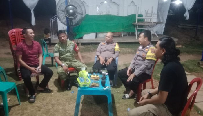 Babinsa dan Bhabinkamtibmas Sungkai Utara Berikan Imbauan Kamtibmas Terkait Hiburan Orgen Tunggal