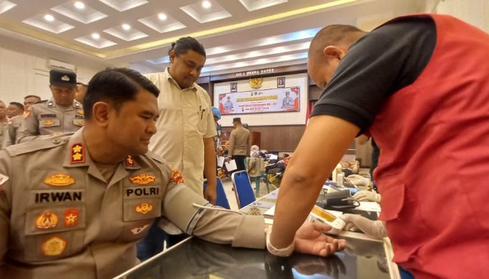 Hari Bhayangkara ke-80, Polres Aceh Timur Kumpulkan 88 Kantong Darah