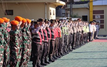 Sambut 1 Muharram 1448 H, Polres Magetan Gelar Apel Gabungan TNI-Polri Pastikan Suroan Aman dan Kondusif