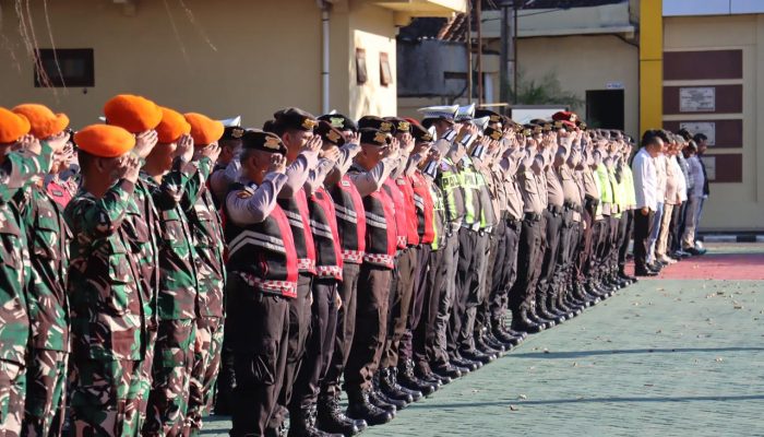Sambut 1 Muharram 1448 H, Polres Magetan Gelar Apel Gabungan TNI-Polri Pastikan Suroan Aman dan Kondusif