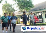 Foto : Danrem 084/BJ , Brigjen TNI Kohir mengajak menjaga kebugaran dan mempererat kebersamaan.