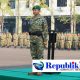 Foto : Kasdam V/Brawijaya Brigjen TNI Zainul Bahar ,S.H,M.Si pimpin Upacara Bendera Tujuh Belasan bulan Juni 2026.
