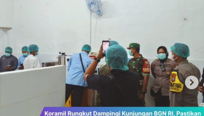 Koramil Rungkut Dampingi Kunjungan BGN RI, Pastikan Pengawasan Gizi Berjalan Optimal di Rungkut