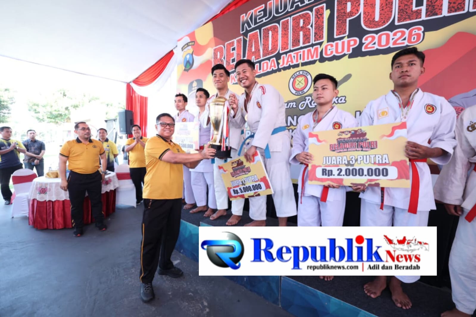 Foto: Kejurnas beladiri polri piala Kapolda Jatim 2026.