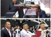Foto: Wadiresnarkoba Polda Jatim AKBP Oki Ahadian Purwono membuka kejuaraan karate Kapolda Cup 2026.