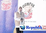 Foto : Wabup Sidoarjo,Hj.Mimik hadir musnahkan 9 juta lebih rokok ilegal.