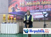 Foto : Wabup Mimik Idayana membuka turnamen Tenis Meja Cup I 2026.