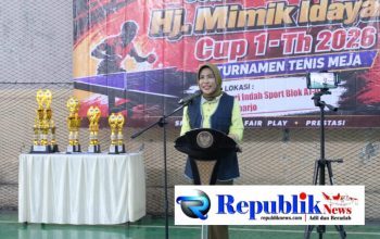 Wabup Mimik Idayana Buka Turnamen Tenis Meja Cup I 2026, Dorong Lahirnya Atlet Berprestasi dan Perkuat Kebersamaan