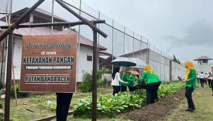 Tingkatkan Produktivitas, Kanwil Ditjenpas Aceh Dorong Optimalisasi Lahan UPT Pemasyarakatan