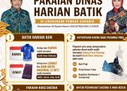 Foto : Pemkab wajibkan ASN mengenakan batik khas dan udeng pacul gowang.