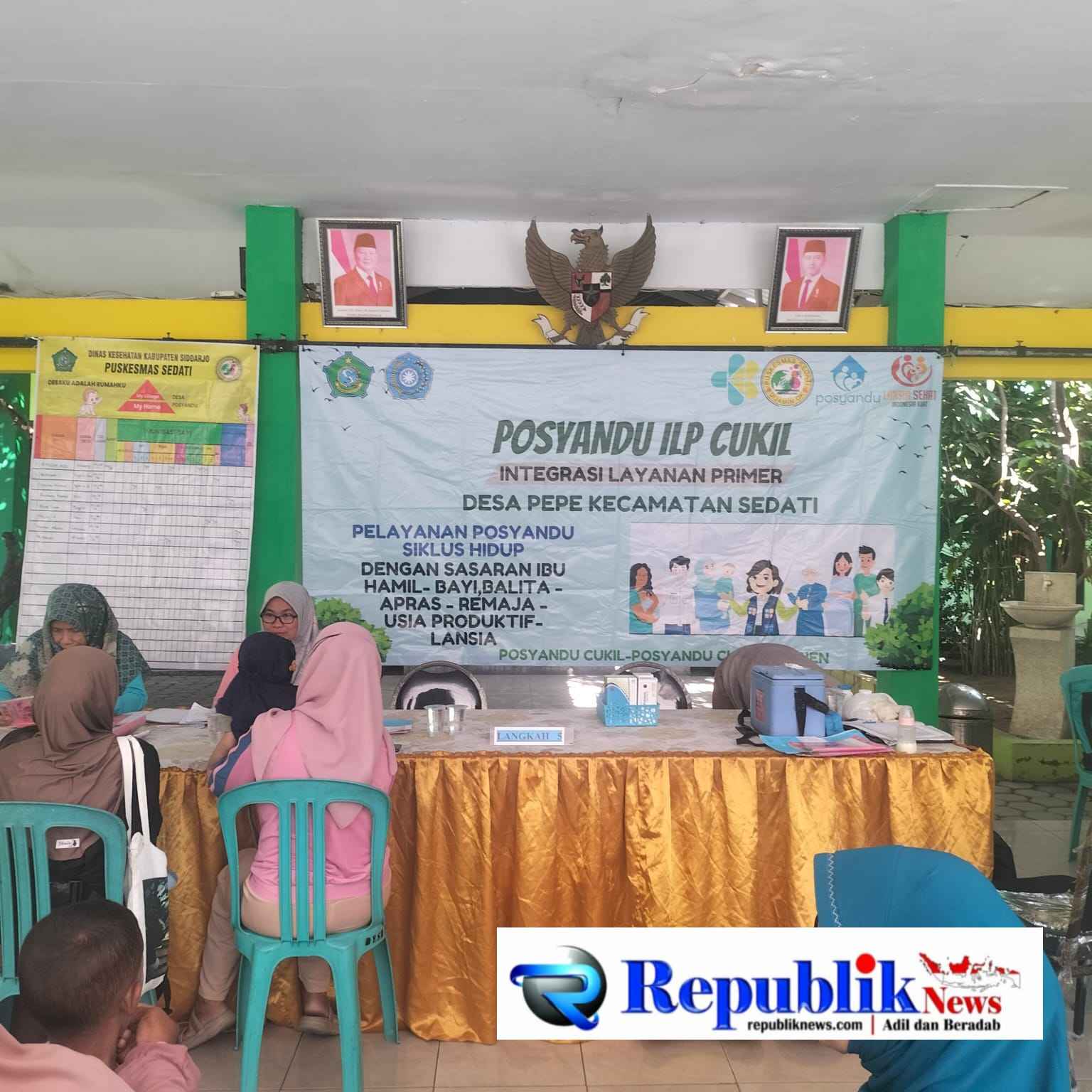 Foto : Kegiatan Posyandu ILP Cukil Desa Pepe Kecamatan Sedati, Kabupaten Sidoarjo.