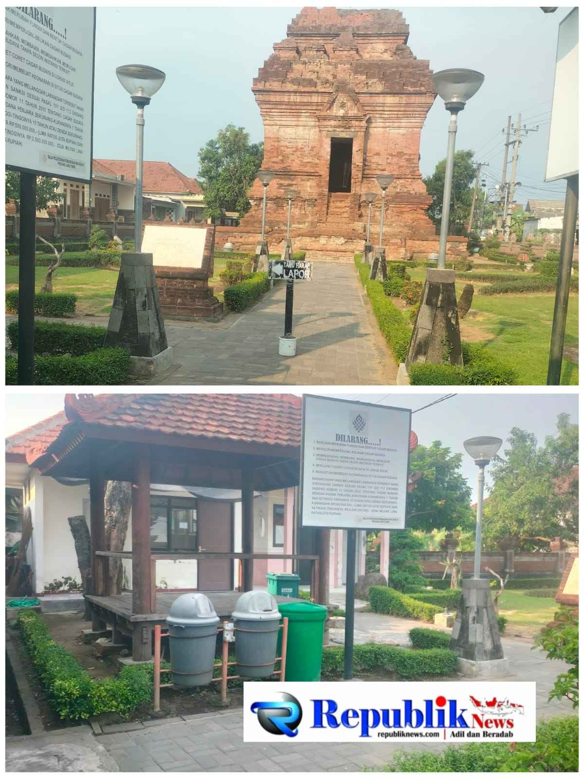 Foto :'Candi Pari warisan Majapahit di Kabupaten Sidoarjo.