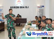 Foto : Satker korem 084/BJ mengadakan rapat penyusunan rancangan rencana kerja(Sunrarenja) tahun 2026