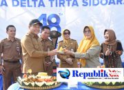 Foto : Bupati Sidoarjo,H.Subandi mendorong Perumfa Delta Tirta meningkatkan pelayanan.