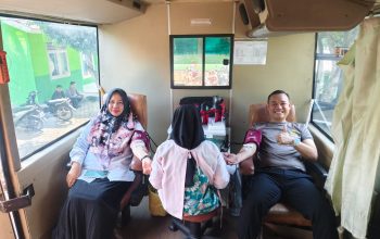 Polsek Bunga Mayang Bersama PMI Gelar Donor Darah, 53 Kantong Darah Berhasil Dikumpulkan