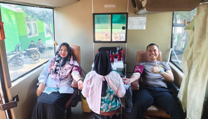 Polsek Bunga Mayang Bersama PMI Gelar Donor Darah, 53 Kantong Darah Berhasil Dikumpulkan