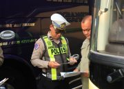 Keselamatan Penumpang Jadi Prioritas, Satlantas Polres Gresik Bersama Dirjen Hubdat Gelar Ramp Check Bus di Rest Area 726 B