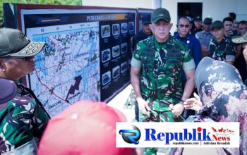 Tinjau Progres Yonif TP 541/KJS di Panceng, Pangdam V/Brawijaya: Kehadiran TNI Harus Bermanfaat bagi Warga Gresik