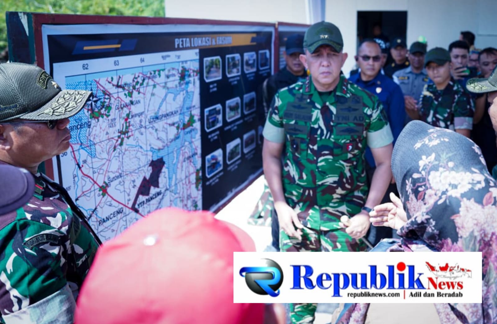 Foto : Pangdam V/Brawijaya Brigjen TNI Rudi Saladin ,M.A melaksanakan kunjungan kerja ke wilayah Kodim 0817 /Gresik.