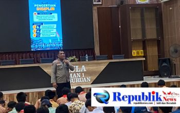 Foto : Polres Pasuruan tanamkan disiplin kepada 340 siswa baru MAN 1 Pasuruan.