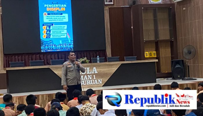 Polres Pasuruan Tanamkan Disiplin kepada 340 Siswa Baru MAN 1 Pasuruan, Bekal Wujudkan Generasi Berkarakter