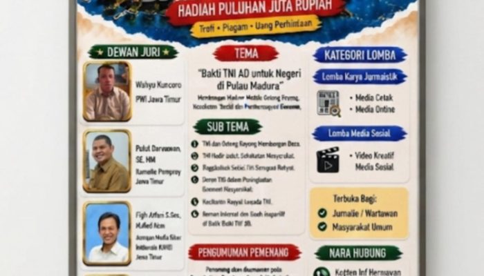 Dari Madura untuk Indonesia, Kisah Kemanusiaan TNI AD Dilombakan