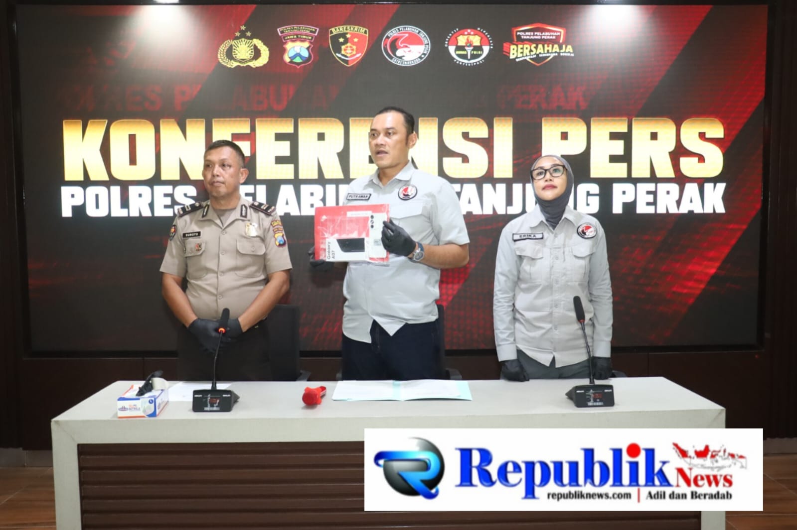 Foto : Barang bukti yang diamankan.