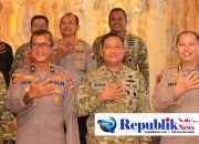 Foto : Danrem 084/BJ , Brigjen TNI Kohir menghadiri silaturahmi Kapolda Jatim di Kodam V/ Brawijaya.