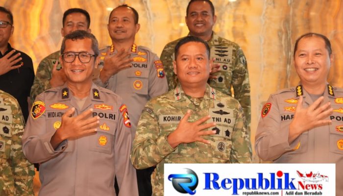 Wujud Kuatnya Sinergi TNI-Polri, Danrem Bhaskara Jaya Hadiri Silaturahmi Kapolda Jatim di Kodam V/Brawijaya