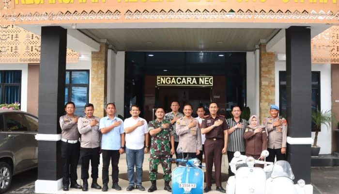 Perkuat Sinergitas Penegakan Hukum, Kapolres Lampung Utara, Dandim 0412/LU dan Kajari Kotabumi Gelar Silaturahmi