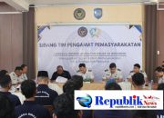 Foto : Sidang TPP lapas membahas program pembinaan dan Hak integrasi warga binaan.