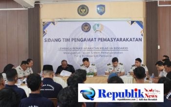 Foto : Sidang TPP lapas membahas program pembinaan dan Hak integrasi warga binaan.